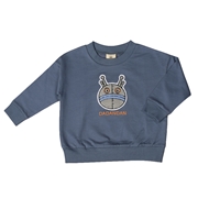 【SALE】[ベビー]スウェットシャツ　サガラ刺繍　アンパンマン ネイビー