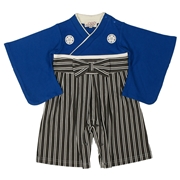 はかまロンパス 縞柄