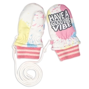 ナイロンミトンペイント柄 ピンク