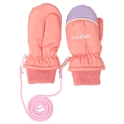 ナイロンミトン英字刺繍 ピンク