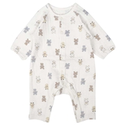 まいにちオール 長袖 キルト 総柄 オフホワイト