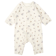 まいにちオール 長袖 キルト 総柄 アイボリー