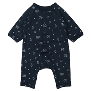 まいにちオール 長袖 キルト 総柄 ネイビー