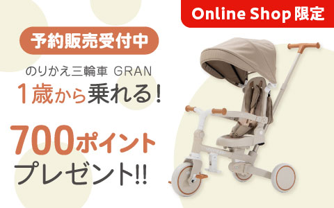 【予約受付中】のりかえ三輪車 GRAN モカグレージュ