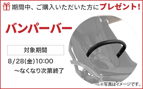 期間中ご購入いただいた方に、バンパーバーをプレゼント！