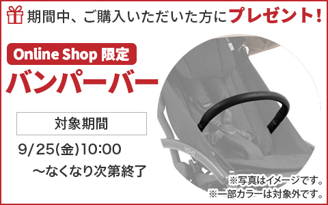 期間中ご購入いただいた方に、バンパーバーをプレゼント！