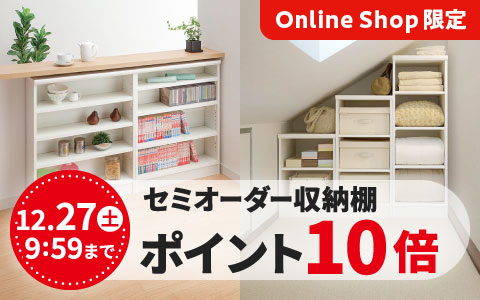 セミオーダー収納棚 合計975種類 ポイント10倍!!