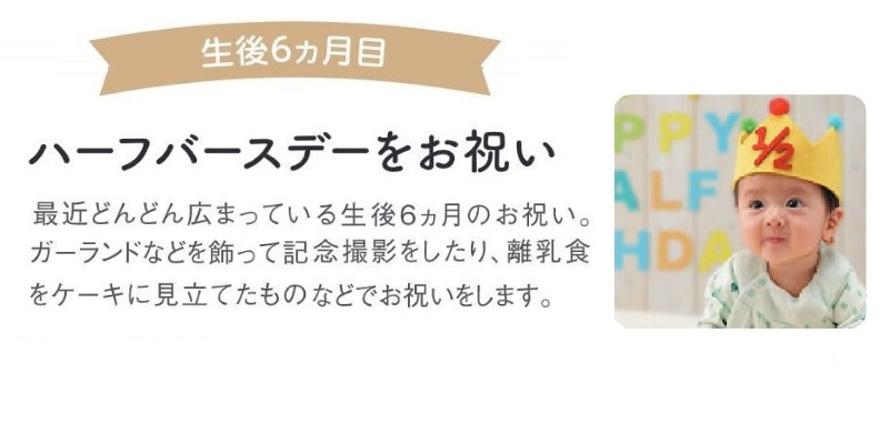 ハーフバースデーをお祝い