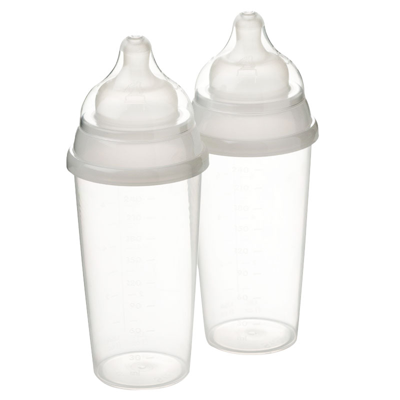 ＜赤ちゃん本舗＞ 使い捨て哺乳瓶 ステリボトル 2個入り (PP製) 240ml 育児用品 授乳用品 ほ乳びん・乳首画像