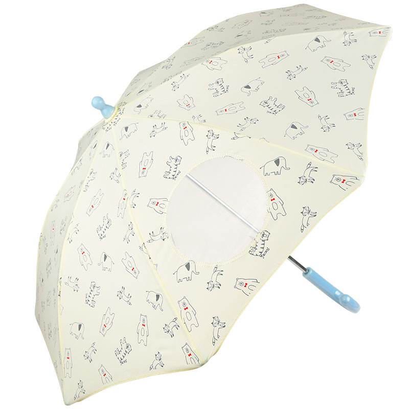  【SALE】[39・44cm]フチまる傘 アニマル アイボリー シューズ・ファッション小物 レイングッズ