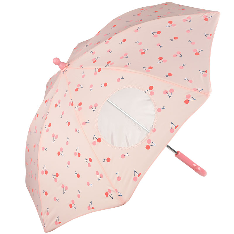  【SALE】[39・44cm]フチまる傘 さくらんぼ ピンク シューズ・ファッション小物 レイングッズ
