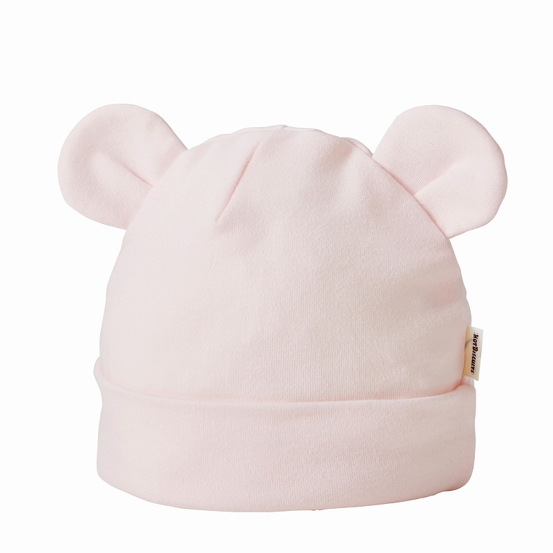 ＜赤ちゃん本舗＞ フード ・ ピンク シューズ・ファッション小物 帽子・バッグ・ファッション小物 新生児・乳児帽子画像