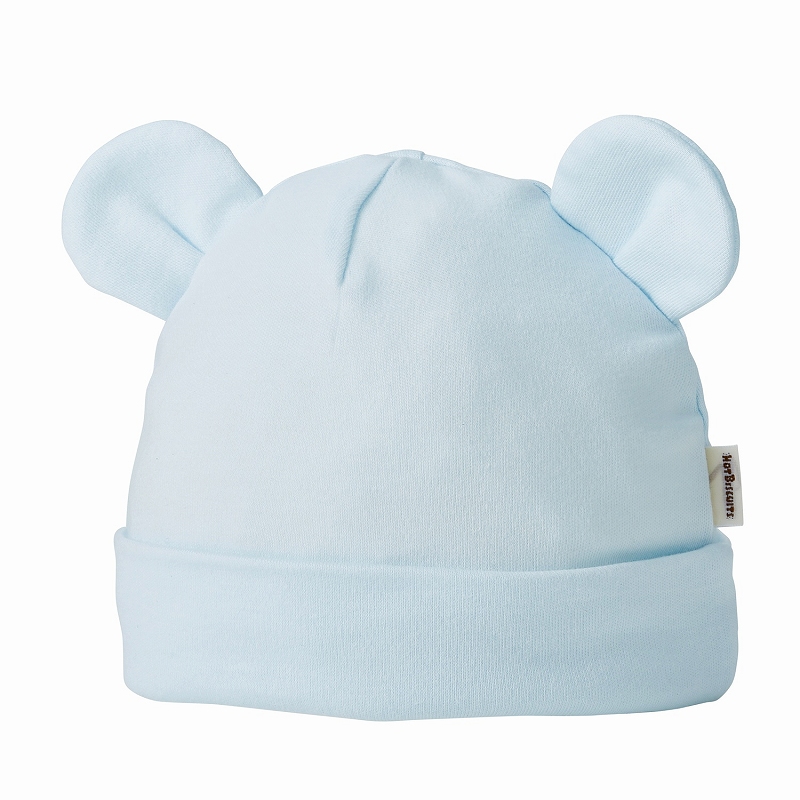 ＜赤ちゃん本舗＞ フード ・ ブルー シューズ・ファッション小物 帽子・バッグ・ファッション小物 新生児・乳児帽子画像