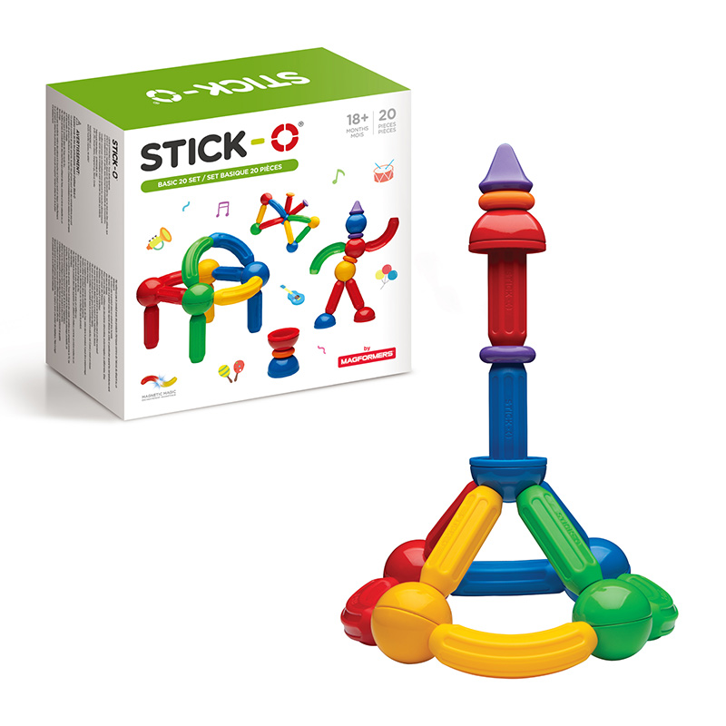＜赤ちゃん本舗＞ STICK-O(スティック・オー) ベーシック20 おもちゃ・遊具・乗用玩具・三輪車 ブロック・パズル・おえかき