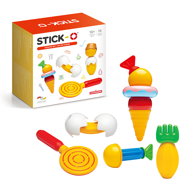 ＜赤ちゃん本舗＞ STICK-O(スティック・オー) クッキングセット16 おもちゃ・遊具・乗用玩具・三輪車 ブロック・パズル・おえかき
