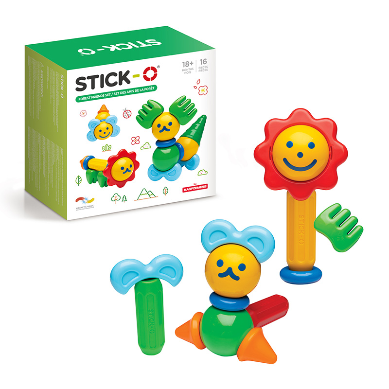 ＜赤ちゃん本舗＞ STICK-O(スティック・オー) フォレストフレンズ16 おもちゃ・遊具・乗用玩具・三輪車 ブロック・パズル・おえかき