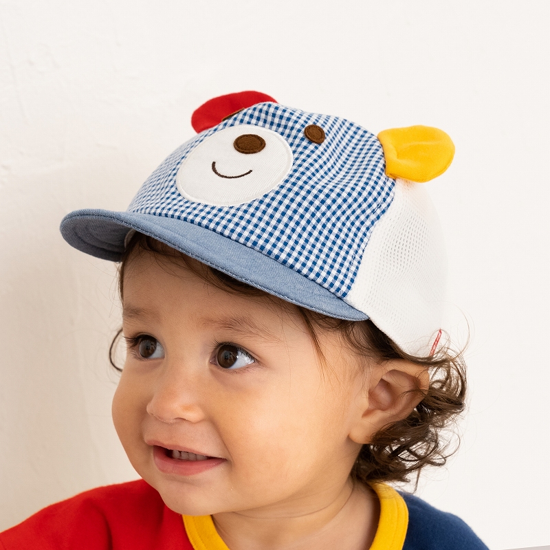 ＜赤ちゃん本舗＞ 「ユニセックス」キャップ 紺×白 シューズ・ファッション小物 帽子・バッグ・ファッション小物 ベビー帽子