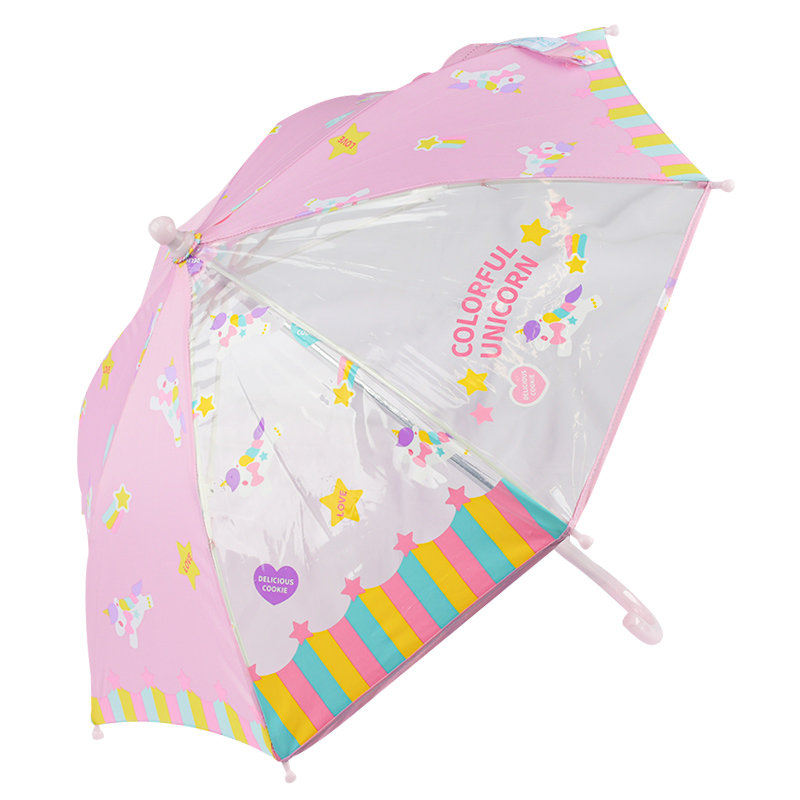 ＜赤ちゃん本舗＞ [35・40・45cm]傘 カラフルユニコーン ピンク シューズ・ファッション小物 レイングッズ画像