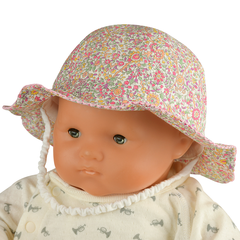 ＜赤ちゃん本舗＞ [500Pプレゼント][42・44・46cm]チューリップハット 調整リボン ピンク シューズ・ファッション小物 帽子・バッグ・ファッション小物 新生児・乳児帽子画像