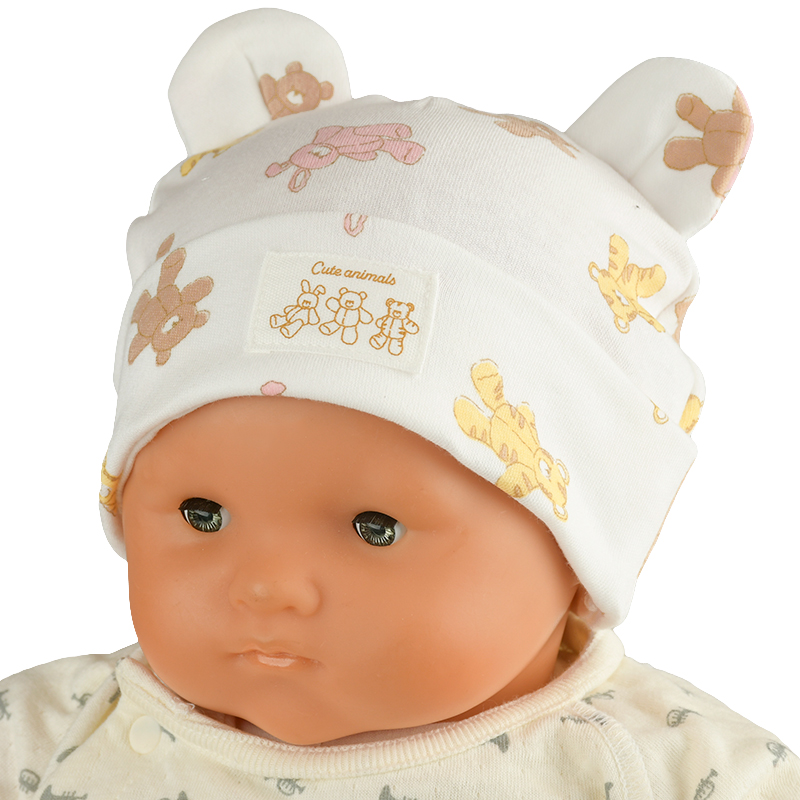 ＜赤ちゃん本舗＞ [200Pプレゼント][36〜40cm]ベビー帽子 アニマル柄 シューズ・ファッション小物 帽子・バッグ・ファッション小物 新生児・乳児帽子画像