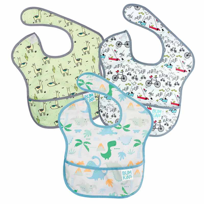＜赤ちゃん本舗＞ バンキンス スーパービブ 3枚セットA 袖なし 育児用品 お食事用品 エプロン画像
