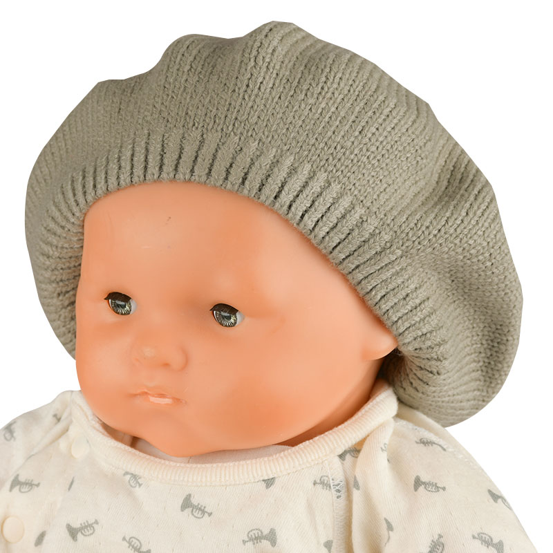 ＜赤ちゃん本舗＞ [300Pプレゼント][44〜46?]ベレー帽 シンプル グレー シューズ・ファッション小物 帽子・バッグ・ファッション小物 新生児・乳児帽子画像