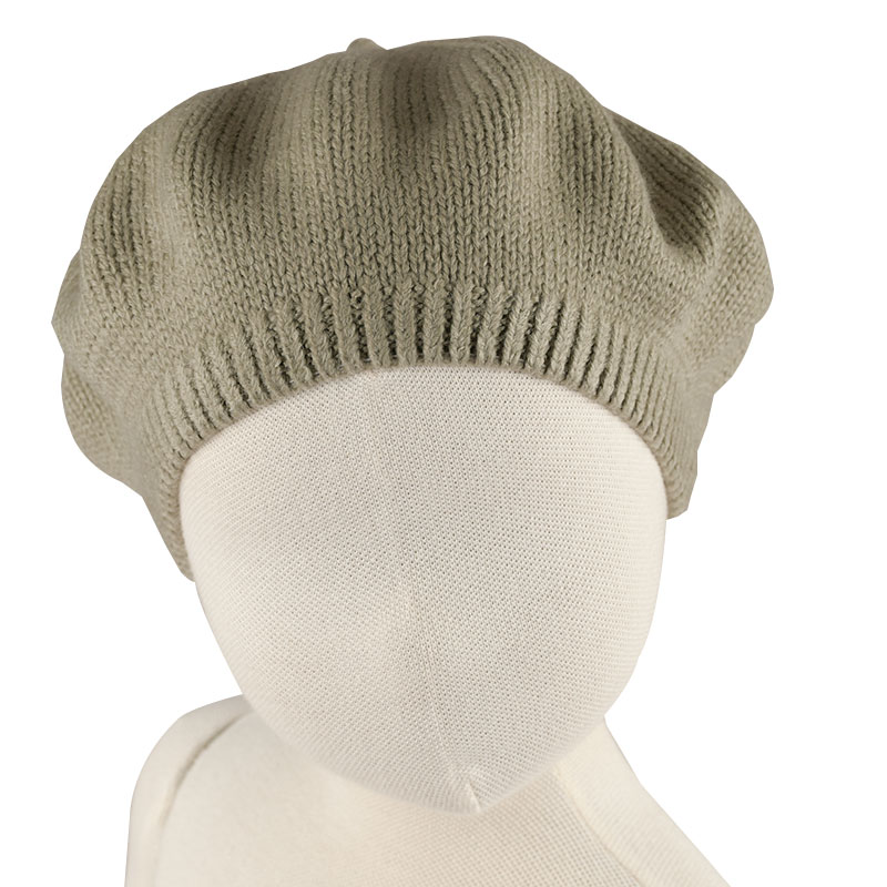  【SALE】[48〜50?]ベレー帽 シンプル グレー シューズ・ファッション小物 帽子・バッグ・ファッション小物 ベビー帽子