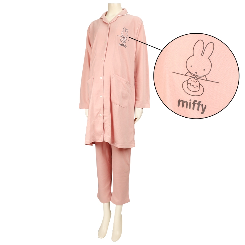 限定おやすミッフィーちゃんパジャマXLグレー×アイボリー おやすミッフィーちゃんパジャマ（グレー×アイボリー）XXL