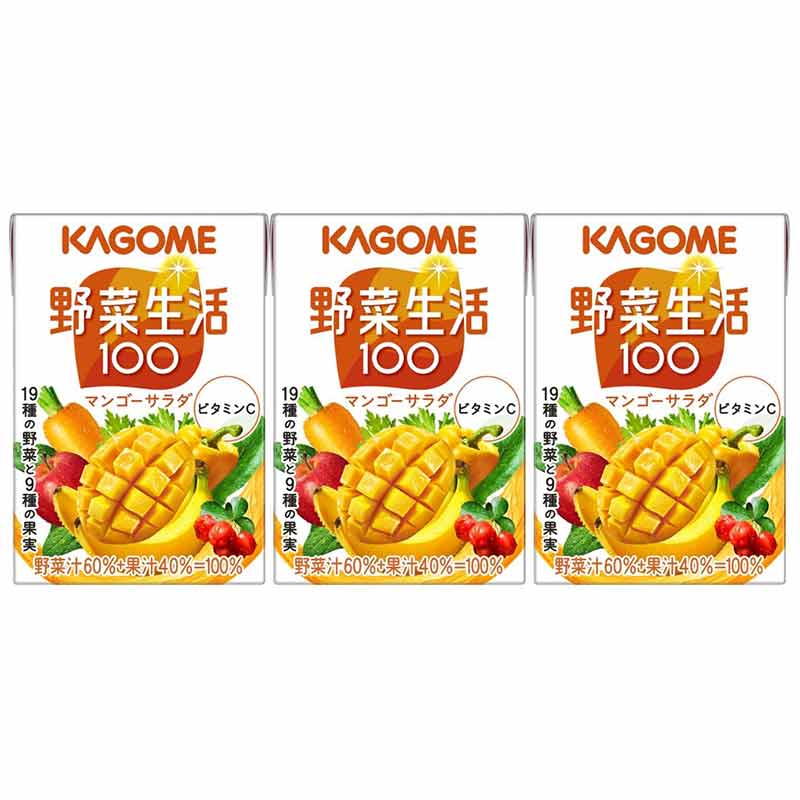 マンゴーサラダ　Online　カゴメ　アカチャンホンポ　食品　3個パック　野菜生活100　通販　100ml　Shop