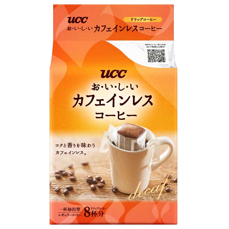 海外輸入 UCC おいしいカフェインレスコーヒー ドリップコーヒー 50杯