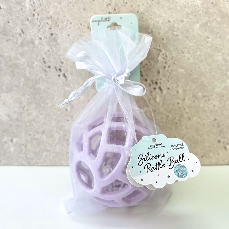 アンジェレッテ シリコンラトルボール ラベンダー パープル