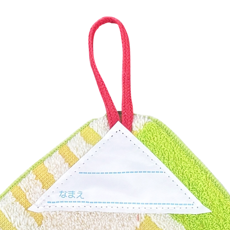 ループ付きタオル26 はらぺこあおむし フラッグフルーツ 34x34cm