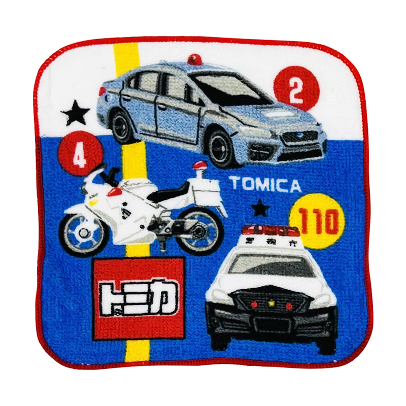 プチタオル5P26 トミカ コマンド 16x16cm