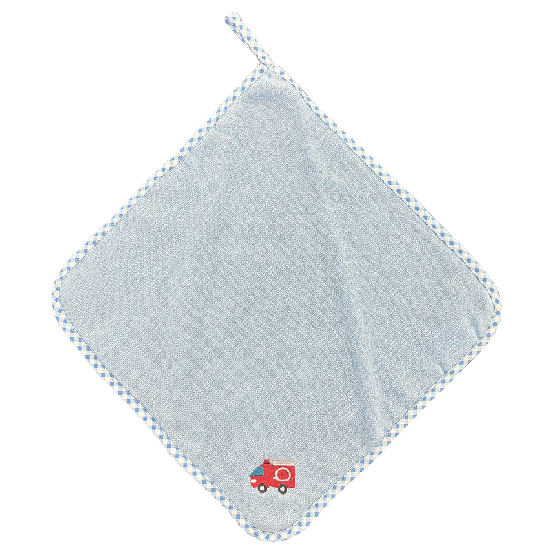 ガーゼループ付きタオル3P26 ハーモナイズ BL 27x27cm