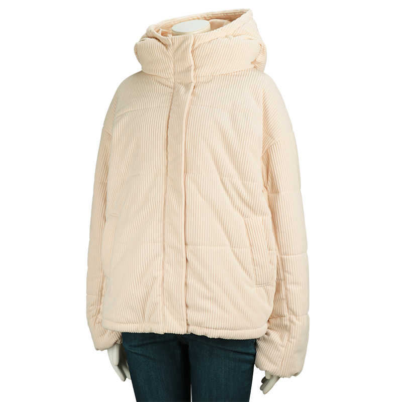 中綿ニットコールコート&ケープセット アイボリー アイボリー M~L