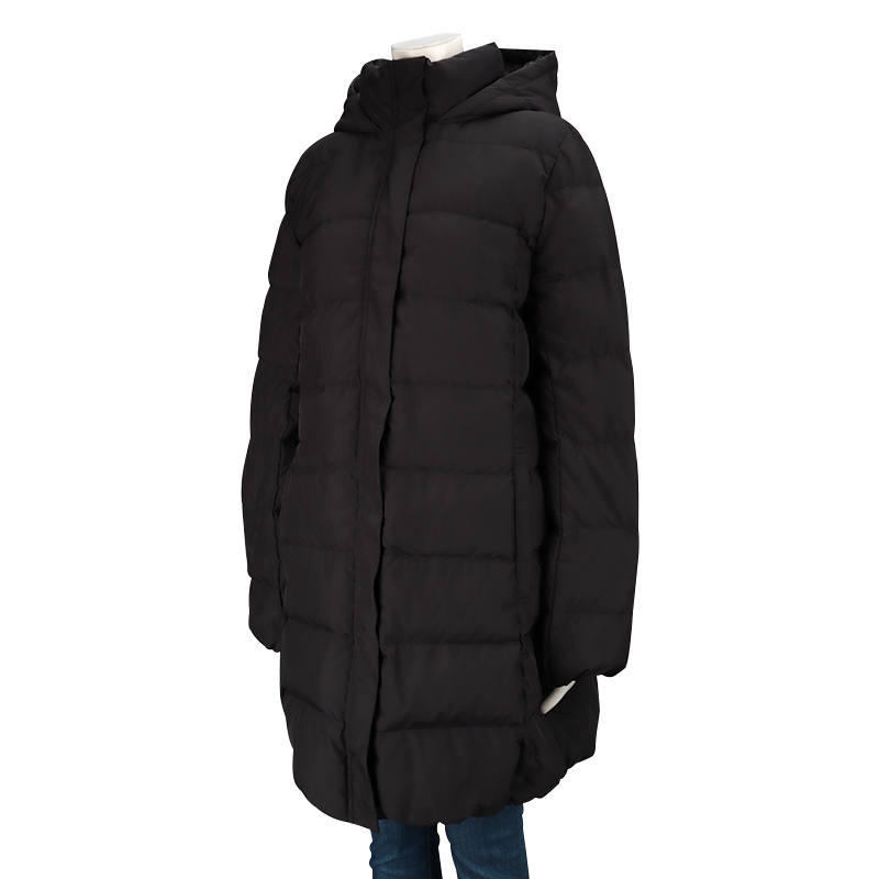 便利ポケット付き撥水ダウンコートケープセット ブラック ブラック M~L