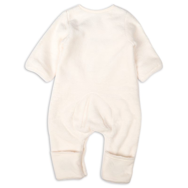 長袖 プレオール 足まですっぽりボア ひつじ オフホワイト 50~60cm