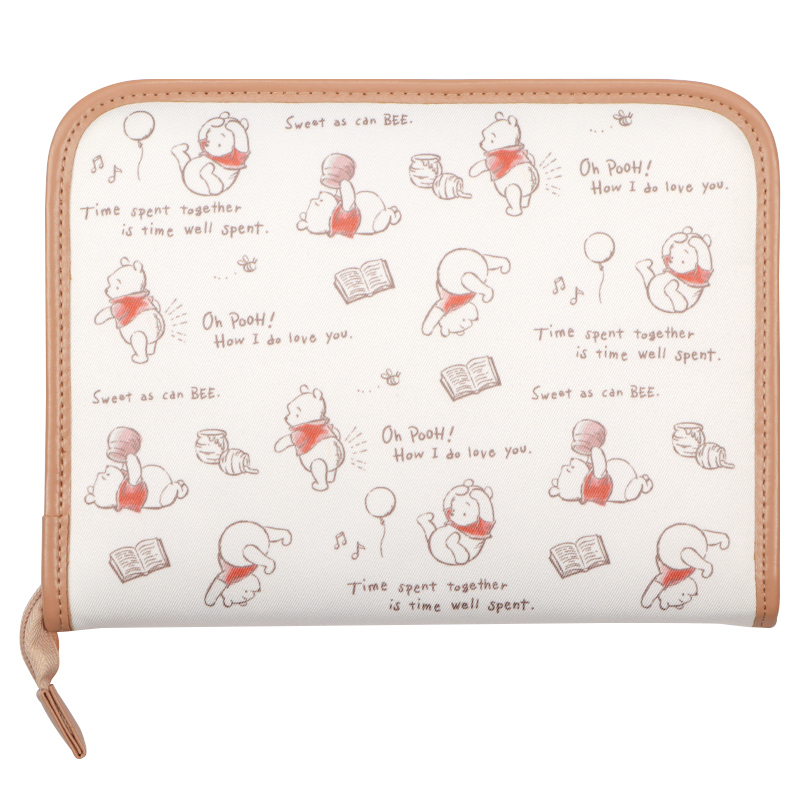 母子手帳ケース プーさん イエロー イエロー