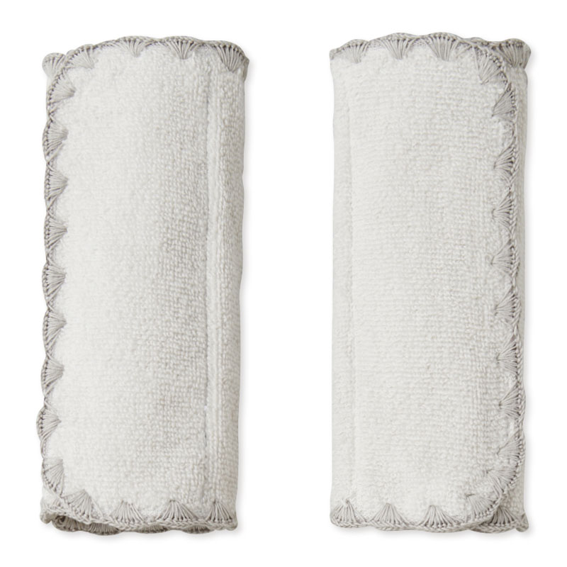 ぺたっとくっつくベルトカバー 木馬刺繍 グレー グレー