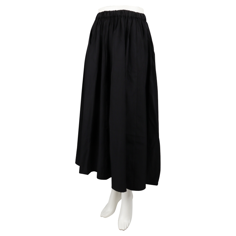 ギャザースカート ブラック ブラック M