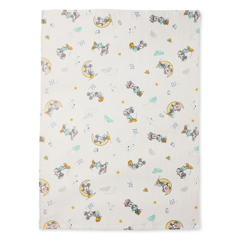 ディズニーベビー インナーパイルガーゼケット ミッキーミニー グレー