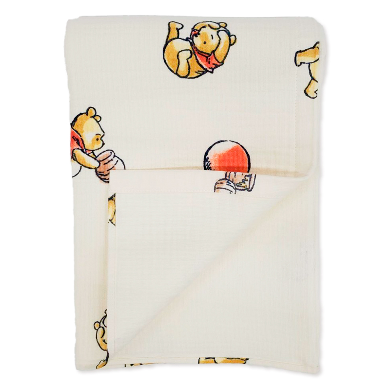 インナーパイルガーゼケット くまのプーさん クリーム