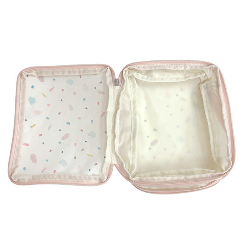 おむつ替え応援 ぎゅっと ちぢまる おむつポーチ ローズピンク ピンク