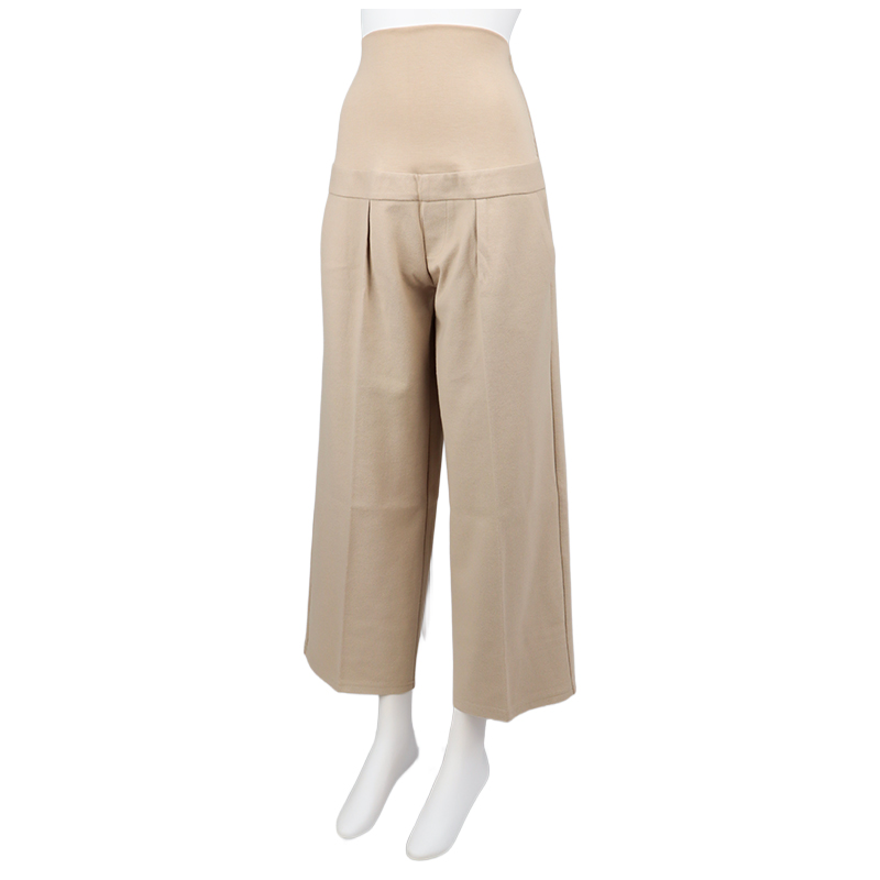 あったかタックワイドパンツ ベージュ ベージュ M