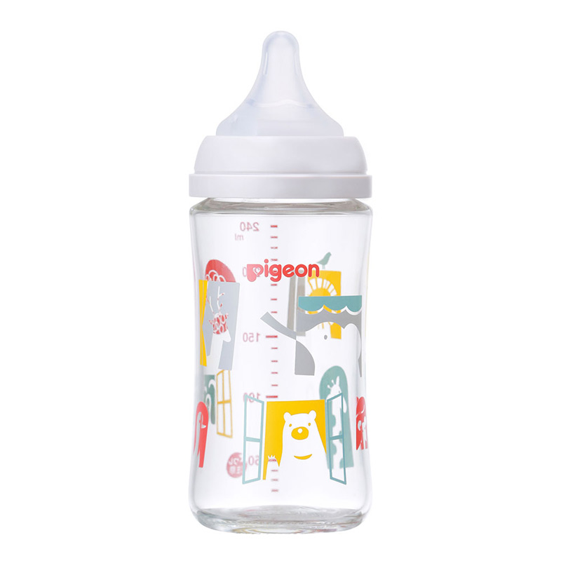 ピジョン 母乳実感 哺乳瓶 240ml プラ ガラス 2本セット - 授乳
