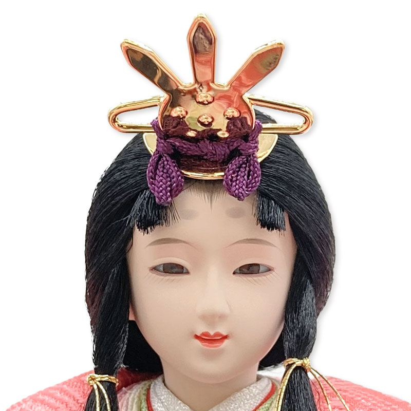 親王飾り「白木目七宝文様」 33781W 雛人形 【メーカー直送】 ナチュラル