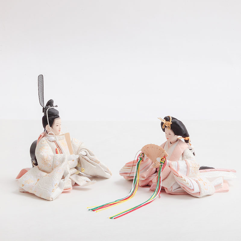 親王収納飾り「ナチュラルピンク桜」 35113K 雛人形 【メーカー直送】 ピンク