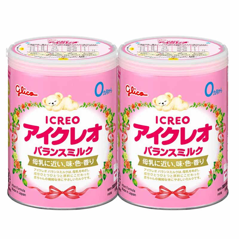 アイクレオ バランスミルク 800g×2缶 おしりふきのフタ付き