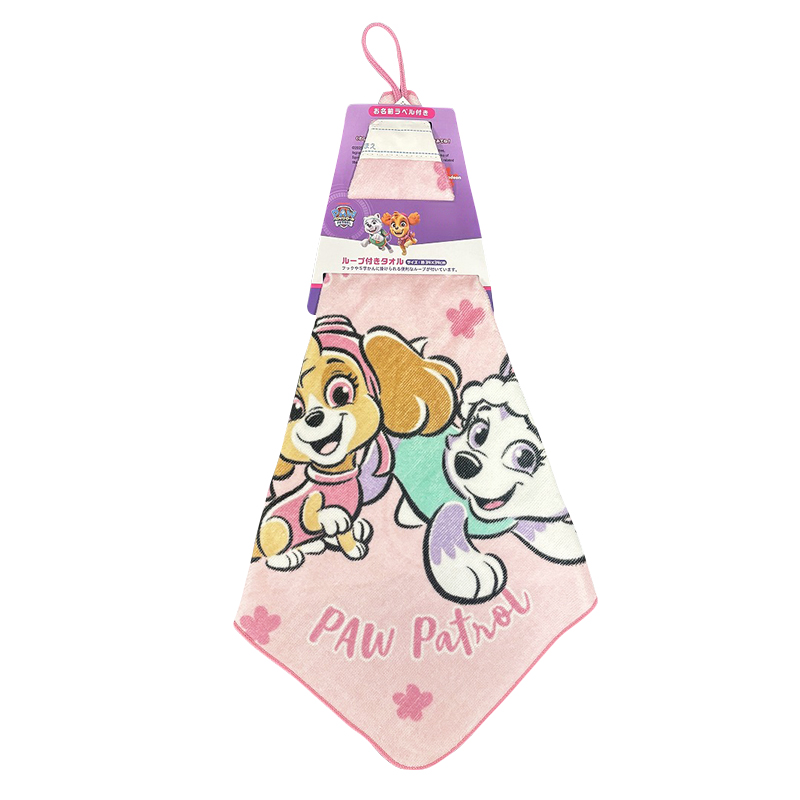 ループ付きタオル26 パウパトロール グレイス 34x34cm