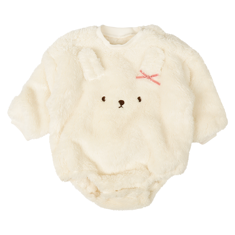 アニマルロンパース+レギンスセット オフホワイト オフホワイト 70cm